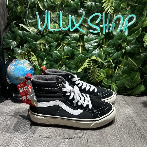 Vans Sk8-Hi MTE-1 Waterproof Winter Hiking Boot Shoe Black Gum Mens US Size 8.5